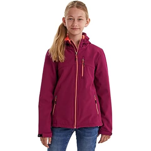 Killtec mädchen Girls Softshelljacke Outdoorjacke mit Kapuze, dunkelpflaume, 152 EU Cover