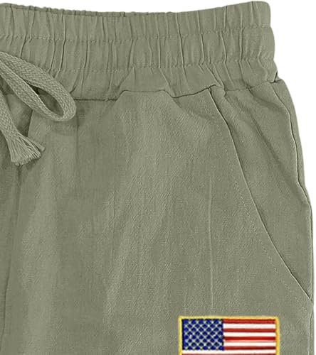 Men's Loose Wide-Leg Linen Pants Drawstring Waist & Pockets, Breathable Summer Beach Casual Pants3