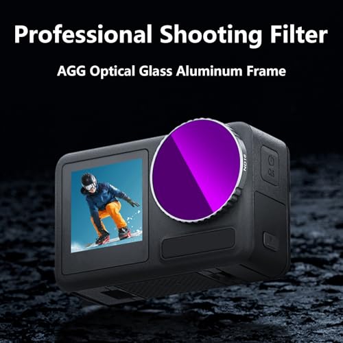 Filtres ND8 Action5pro à densité neutre et polarisation CPL active