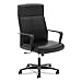 Basyx VL604SB11 VL604 Series High-Back Executive Chair, Black SofThread Leather