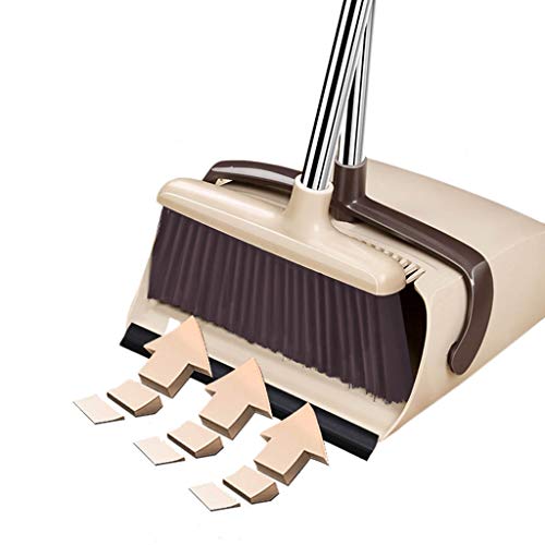 Scopa NLIAN- Set Paletta, con 75 cm Manico Lungo House Sweep con Montante Stand up Dustpan for la Cucina di casa Camera da Ufficio Lobby Pulizia del Pavimento