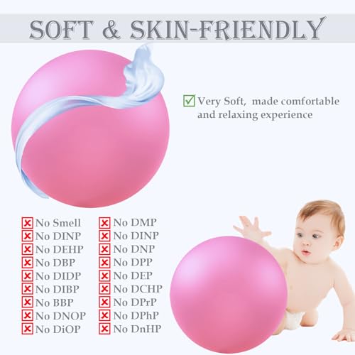 Image of PL-0003 Soft Exercise Ball, Anti-Burst Yoga Ball Chair Supports 2200lbs PL-0003