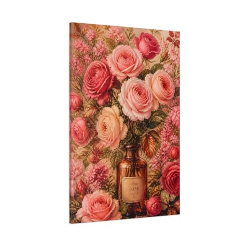 Toile Roses Roses vintage pour créer une ambiance romantique au salon