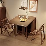 Movilidad flexible y soporte estable: muévela o bloquéala sin esfuerzo. Equipada con ruedas giratorias de 360° y patas sólidas y reforzadas con bases ajustables, esta mesa de comedor plegable combina una fácil movilidad con un soporte firme y estable.