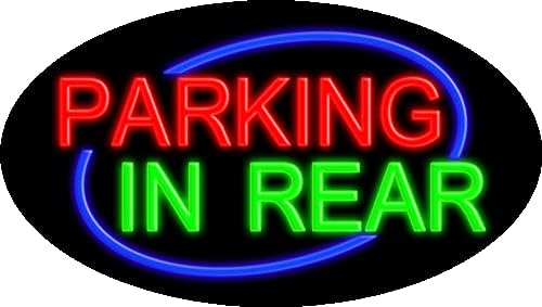 Miniatura 1 de Letrero de neón de cristal trasero #14116 fabricado en Estados Unidos