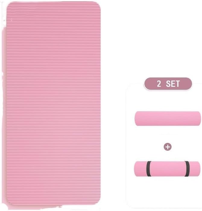 Esterilla de gimnasia Esterilla De Yoga Antideslizante NBR De 10MM De Grosor, Colchoneta Deportiva De Alta Densidad Para Fitness, Pilates Y