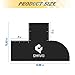 Qwivo Color Enhancement Barber Card with Measurement indicators, Easy to Clean Hairline Maker for Barber Shape, Reusable Beard Line Up Tool, Color Spray Edge Hair Liner Card (Black-A)