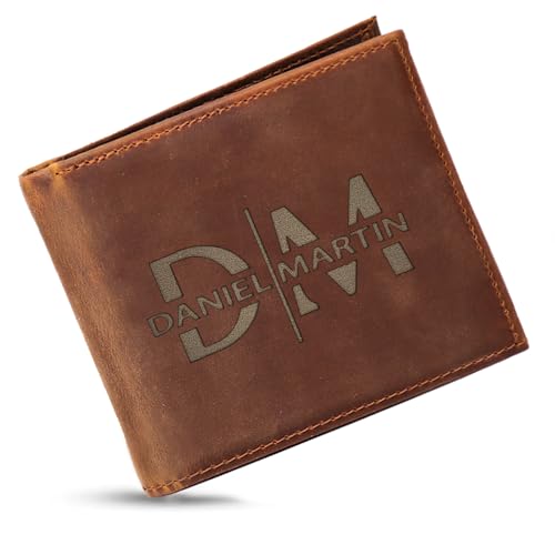 Personalized-Gifts-for-Men-Wallet-Custom-Leather-Wallets-for-Him-Boyfriend-Husband-Mens-Son-Engraved-Bifold-Men-Wallet-Billeteras-Men-Gift-for-Christmas-Birthday-Anniversary-Tan