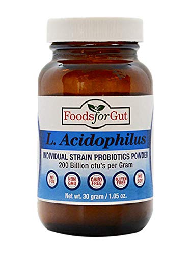 Lactobacillus Acidophilus Probiotic Powder 200 Billion cfu's 30 Gram | Digestive & Immune Support | High Potency | L. Acidophilus