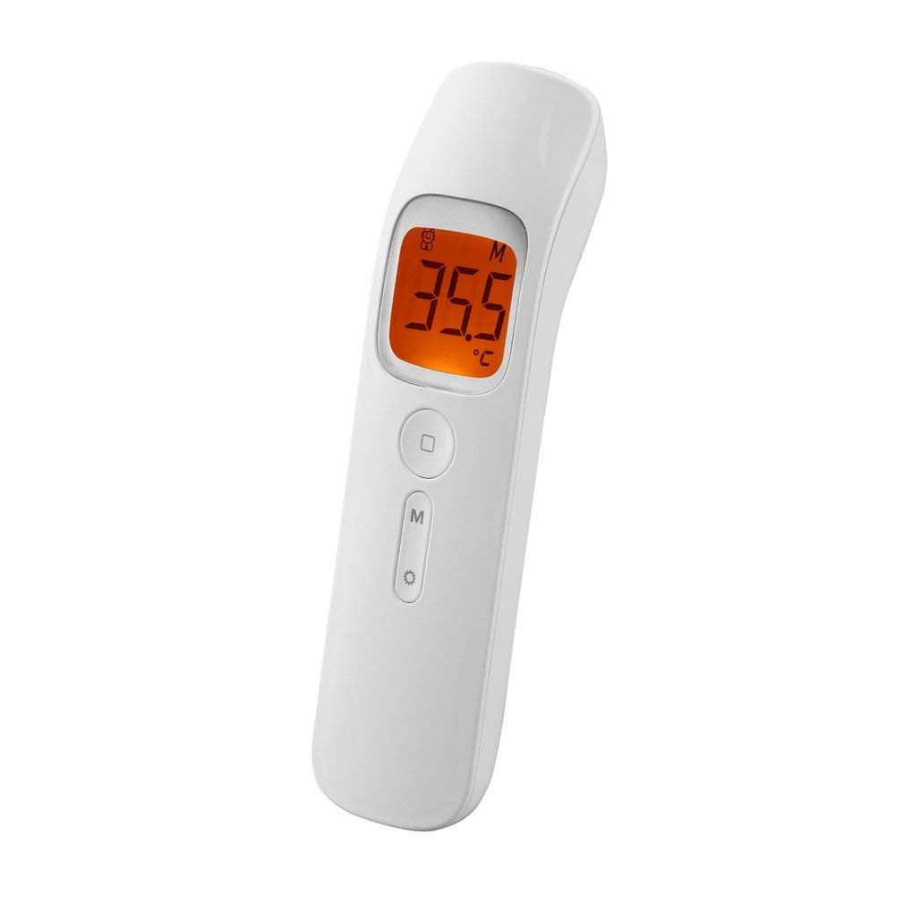 Forehead Thermometer for Adults – No Touch Digital Infrared Thermometer with Light Indicator for Fever – Medical Thermometer for Babies, Adults, Indoor and Outdoor Use