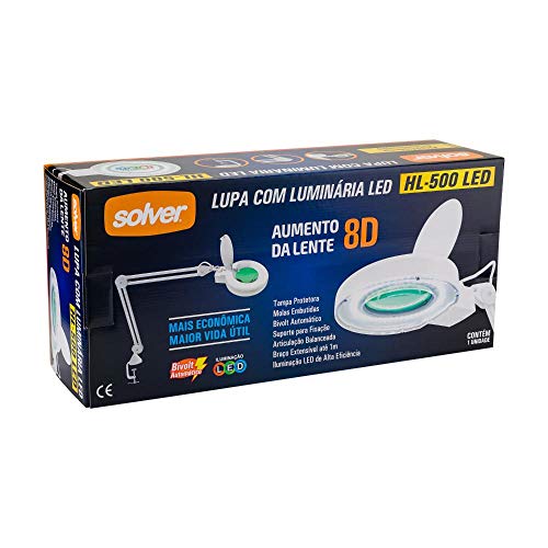 LUPA BANCADA LED BIVOLT 8D HL500