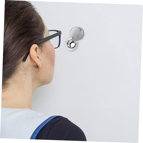 Mirilla para puerta con cubierta de privacidad, ángulo de visión, material de vidrio, instalación fácil para seguridad en el hogar, compatible con puertas de grosor estándar y estilo moderno miniatura 7