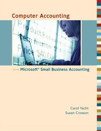  Computer Accounting with Microsoft Office Accounting 2007 w/ CD: 1st (First) Edition
