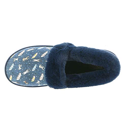Skechers Skechers BOBS Womens Slipper, Navy Mutli ,9 medium US