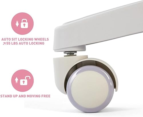 Miniatura 36 de COSVALVE Escritorio ajustable para niños con cajón, mesa de estudio ergonómica multifunción de 39 pulgadas de ancho con estante, escritorio