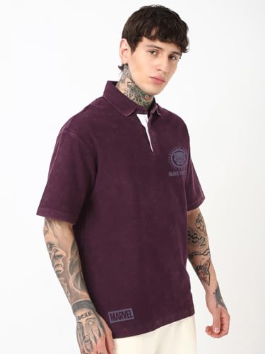 Image of Bewakoof Men's Typography Oversized Fit T-Shirt