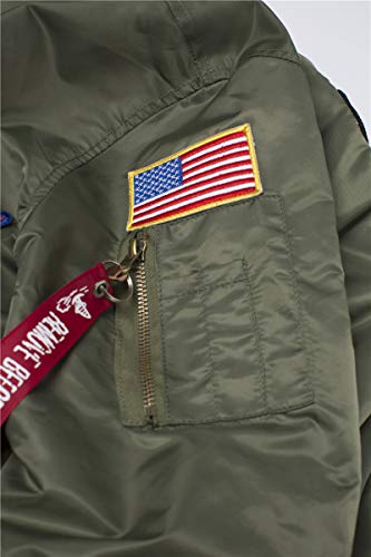 Apollo 11 Patched Lightweight Bomber Flight Jacket Windbreaker4