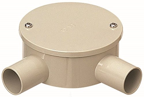 Mirai Industry Vinyl Conduit Accessories (Box) Round Box for Exposure (Cabuset Lid)