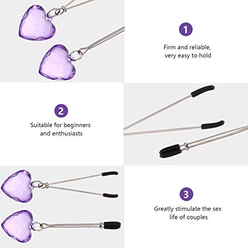 ARTIBETTER Braçadeira de Mamilo Coração Clipe de Leite Clipe de Mamilo Clipe de Clitóris Joias de Ma