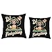 DJ Funkychimp Vintage Monkey Turntable Club Mix Throw Pillow