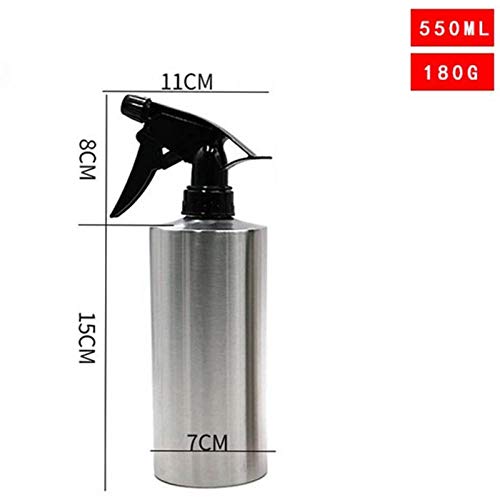 Preisvergleich Produktbild LIUJUAN Sprühflasche Edelstahl-Sprühflasche Handpressen Bewässerungs-Sprühflasche Haushalt Speiseölflasche Kochen Küchenwerkzeuge-Edelstahl_250 Ml