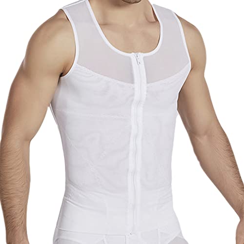Hemden zur Körperschleife Kompression für Männer Bauchkontrolle Körper Shaper Weste, Enge Unterhemd - Fitness Fitness