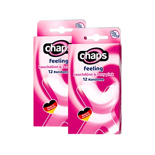 chaps Kondome feeling, hauchdünn & sexy pink - für ein intensives Gefühlserlebnis, 24 Stück, Made in Germany