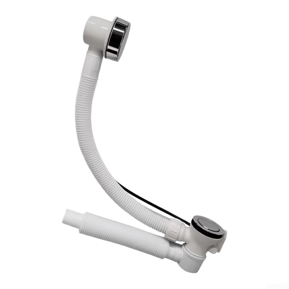 Desagüe Baño con Rebosadero 48cm ABS Desagüe Baño con Rebosadero(white)