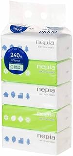 ネピア ティッシュ ソフトパック 480枚(240組)×5パック 得用 大容量