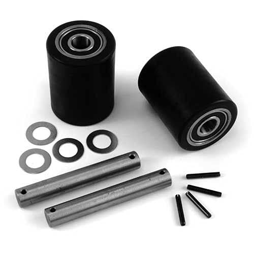 GPS Load Wheel Kit for Manual Pallet Jack - Fits Wesco by GPS - Generic Parts Service – 6"L x 4"W x 4"H, Polyurethane, Black, Model GWK-CPI-LW