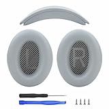 Picture of Laselan Headband and Earpads Compatible with Bose QuietComfort QC35 QC45 Headphones Waterproof and Sweat-Resistant (Light Gray)