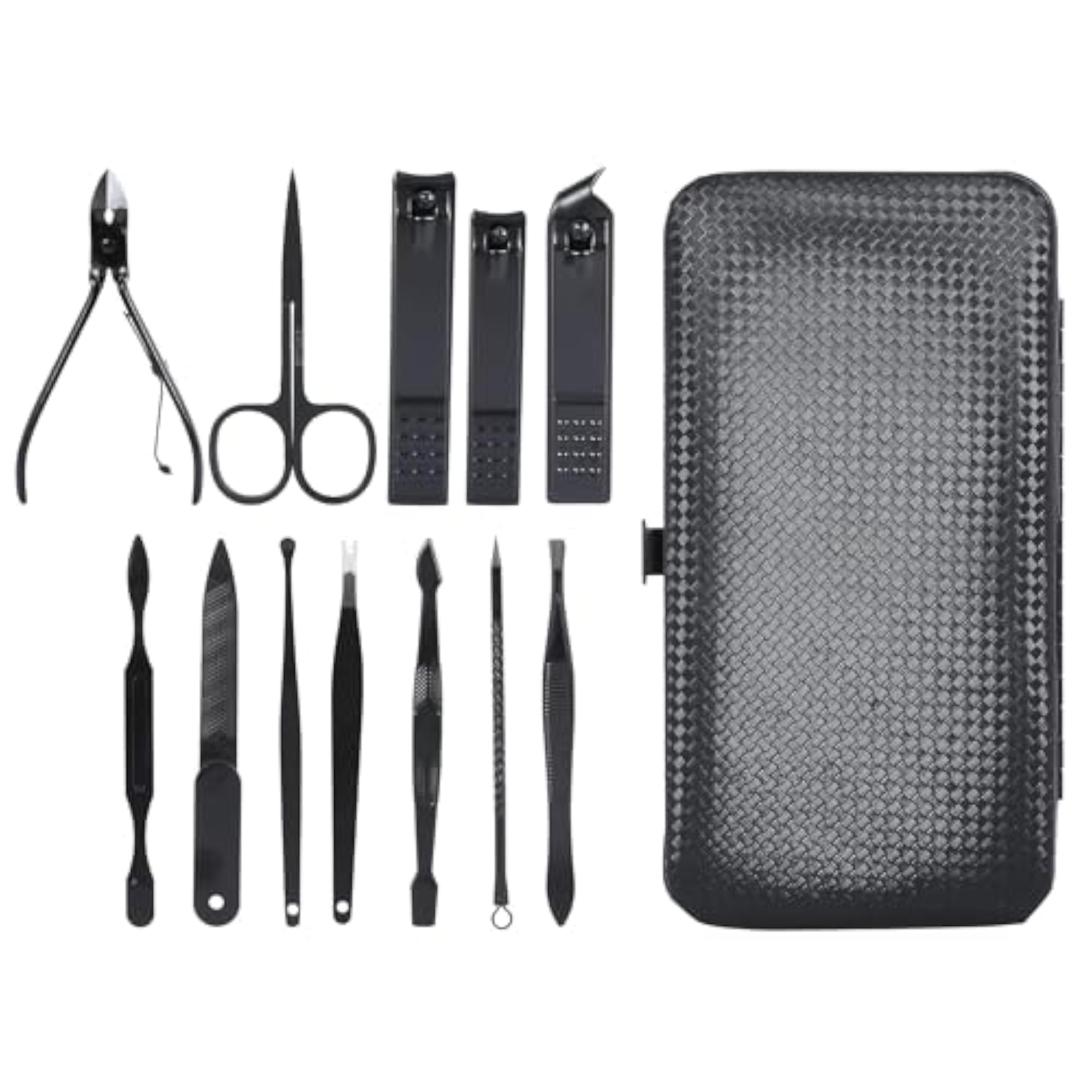 12 in 1 Stainless Steel Manicure Set Grooming Kit