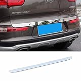  MOCATT Edelstahl Heckklappe Stylingleisten für Kia Sportage Sl 2011 2012 2013 2014, Abdeckleiste Zierleiste Dekoration Protektor Auto Styling Karosseriebeschläge