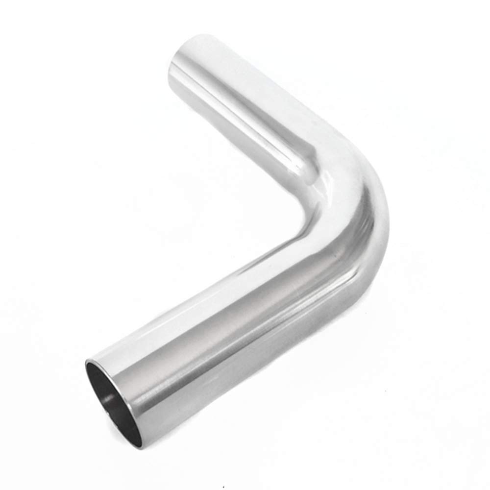 Conector de acero inoxidable, soldadura a tope de diámetro exterior de tubería, 19/25/32/38/45/51/57/63 mm Soldadura a tope de diámetro exterior de tubería Codo de 90 grados Curva larga SUS304 Accesor