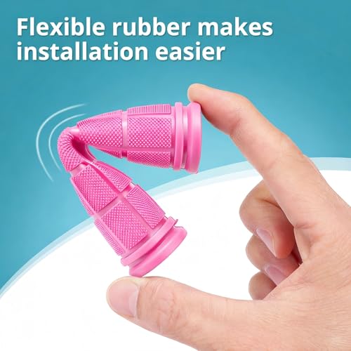 Image of CHUNZEXI 4 PCS Bike Handlebar Grips, Rubber Bicycle Bar Grips Replacement, Non-Slip Handle Grips for Kids Bikes, Scooters, BMX, Mountain & Cruiser Bikes