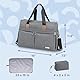 RUVALINO Wickeltasche, Große Weekender-Reise Wickeltasche, stilvoll für Mama und Papa, umwandelbare Babytasche für Jungen und Mädchen mit Wickelauflage, isolierten Taschen (grau)