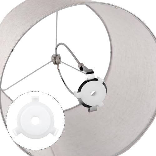 10pcs E27 à 3/7" Anneaux d'adaptateur d'ombre de lampe, Réducteur d'arbre en plastique Anneaux de lampe pour tenir l'ombre pour lampes de table Lampes pendentif Lampes de sol Chandeliers Accessoires d'éclairage
