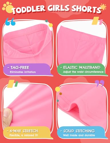 Baby Toddler Girl Shorts 18-24 Months Girls Clothing Cartwheel Swim Dance Tumble Shorts Soft Summer Outfits for Kids Pink Gray Navy Blue4