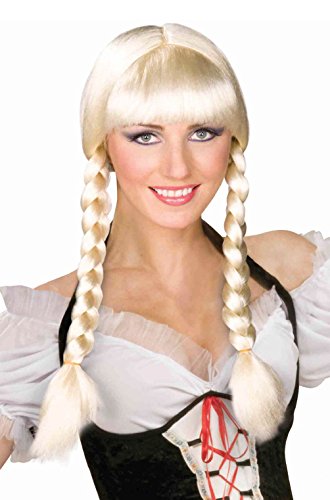 unbrand German Oktoberfest Bavarian Braided Inga Wig