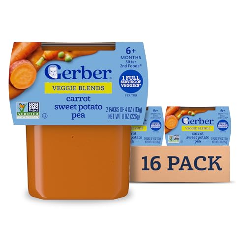 Gerber Stage 2 Carrot Sweet Potato Pea Puree