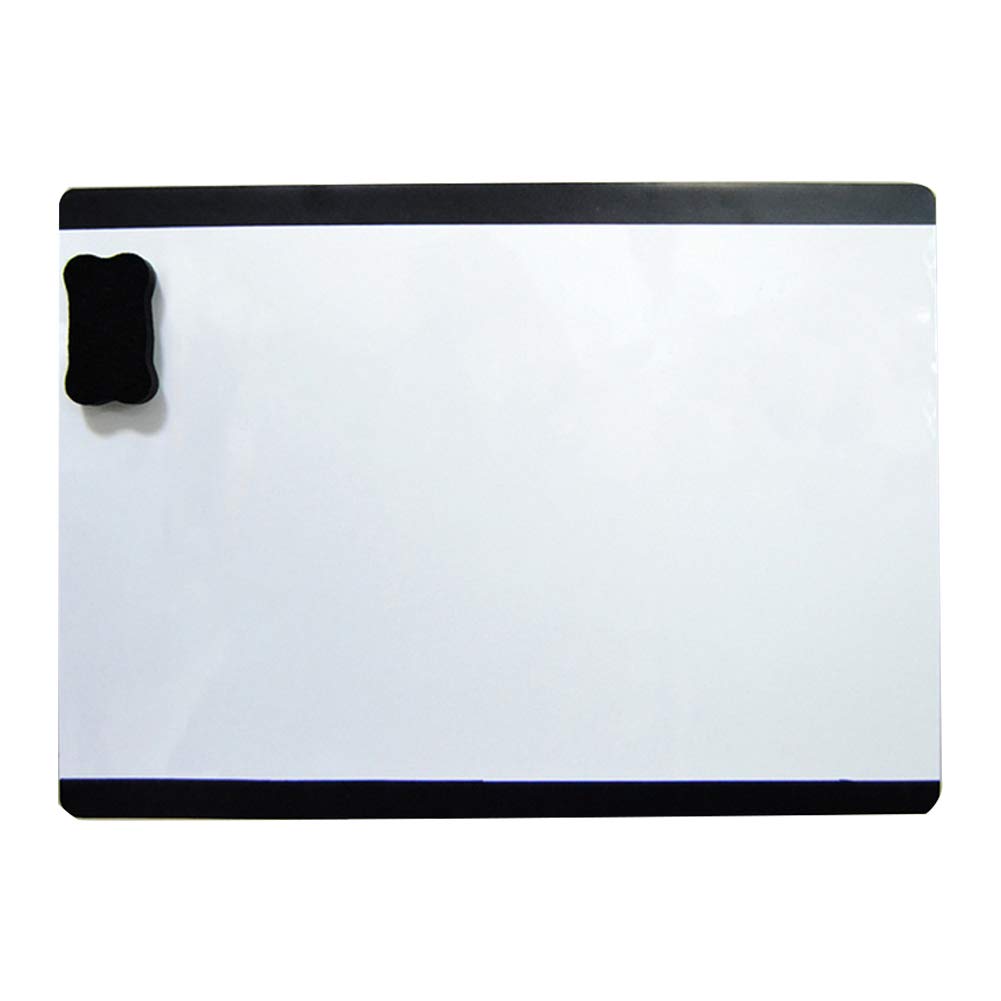 Erasable Magnetic Blackboard Calendar - Smart Dry Erase Board for your fridge, kitchen and office. Stylish Black Monthly Planner Design for all your kids activities Black