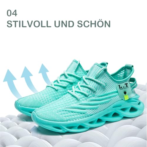 Modische lässige Fitness Laufschuhe Sneakers für Herren Leichte atmungsaktive Wander Arbeiten Sportschuhe rutschfeste Weiche Bequeme verschleißfeste Tennisschuhe – Bild 6