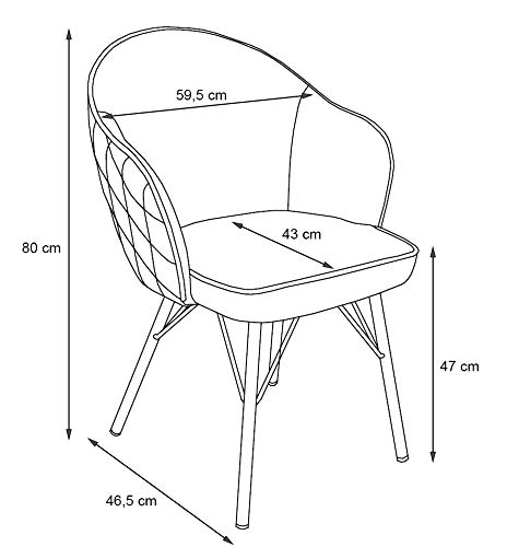 Amazon Brand - Movian Sils - Sedia da sala da