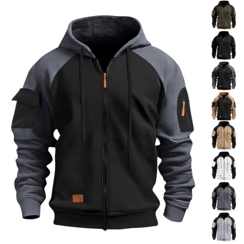 Tactical Hoodie for Men Fleece Long Sleeve Tactical Hooded Sweatshirts - image 1