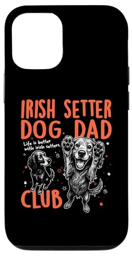 Irish Setter Dog Dad Club �����Y ���̓� �X�}�z�P�[�X iPhone 12/12 Pro �p