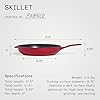 Made In Cookware - Enameled Cast Iron Skillet - Red - Exceptional Heat Retention & Durability - Professional Cookware - Crafted in France - Induction Compatible #4