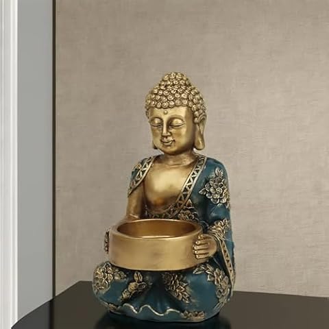 TOLATR Zen Buddha Candle Holder Decor Cover