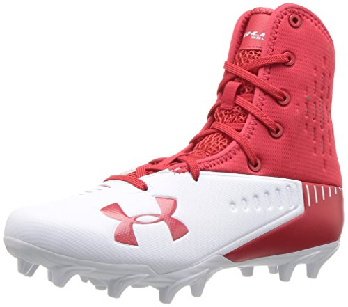 Under Armour Men's Highlight Select MC Football Shoe, Red (600)/White, 12