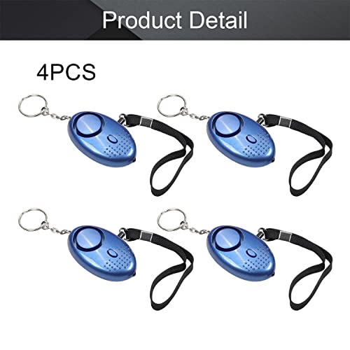 Image of Othmro Safe Sound Personal Alarm 4 Pack 120DB Personal Security Alarm Keychain with LED Lights, Emergency Safety Alarm for Women, Men, Children, Elderly Blue