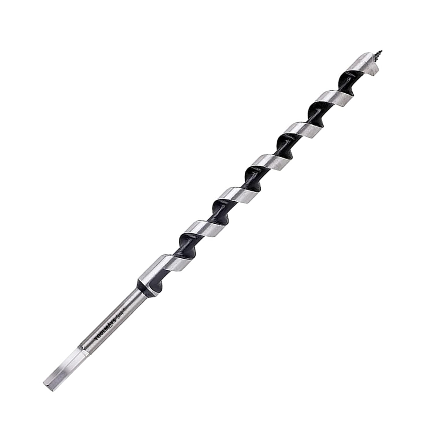 TOOLMAYS 3/4” in Diameter x 12 Inch Auger Drill Bit Long Auger Drill